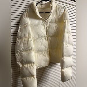 Women's XL Cream Lightweight Puffer Jacket🤍